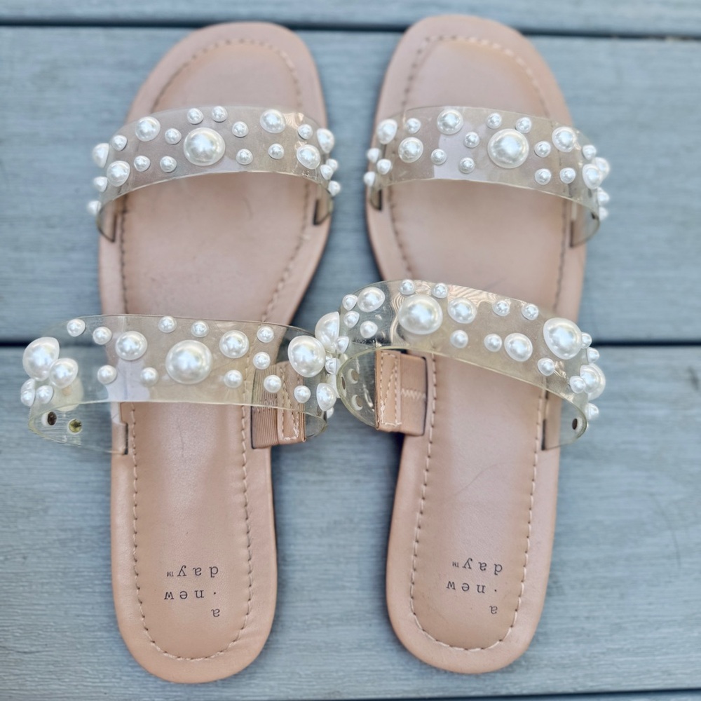 Women's Jelly Pearl Slide Sandals